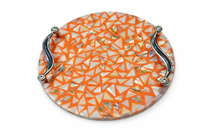 Elegante Bandeja de Nácar Hecha a Mano, Diseño Moderno, Ecológica, Multifuncional para Servir Comida/Bebidas, Ramadán/Bodas/Fiestas - Product Image 3