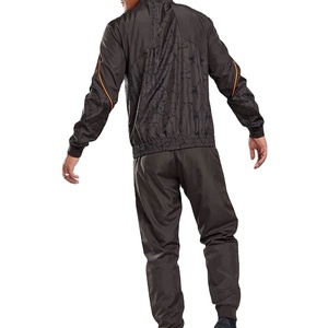 ชุดวอร์มกีฬาผู้ชายแบบใหม่ แห้งเร็ว ระบายอากาศดี ทรงสลิม ซิปเต็มตัว ผ้าไนลอนเรียบ สไตล์ลำลอง - Product Image 4