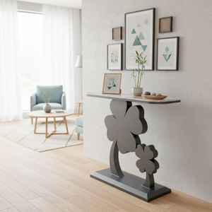 Contemporary <b>Marble</b> <b>Console</b> <b>Table</b> 120x30x85cm with Iron Legs for Living Room Hotel Bedroom-DOULUCK CST070 - Product Image 4