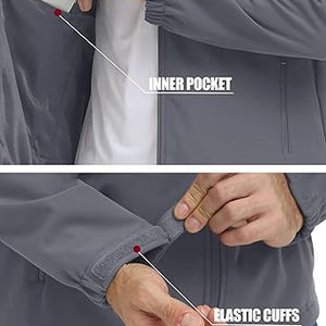 Venta al por mayor caliente logotipo personalizado mejor ropa para correr chaqueta cortavientos de moda Chaqueta ligera a prueba de viento - Product Image 5