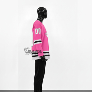 Maillot de hockey personnalisé 100% polyester, impression numérique en gros, logo frontal, maillot de hockey sur glace en mesh, SAFA SPORTS - Product Image 2