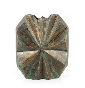 Vente chaude à la main en fonte d'aluminium grand vase à fleurs avec finition patinée Vase à fleurs sur mesure à vendre à bas prix - Product Image 2