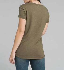 Camiseta con estampado sólido para mujer con logotipo personalizado, camisetas elegantes de manga larga para mujer, camisetas sexis para mujer - Product Image 3