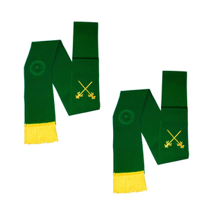 High Quality <b>Green</b> Council of Knights Masons Sash Customizable Masonic Regalia Sashes for Sale - Product Image 5