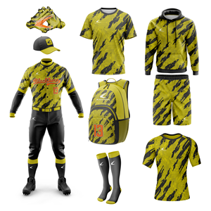 Uniforme de béisbol Ropa deportiva Diseños de impresión personalizados Logotipo personalizado Paquete completo de uniforme de béisbol - Product Image 4