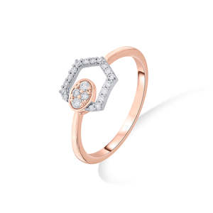 Anillo de Cóctel Hexagonal para Hombre - Joyería de Piedra Natural en Oro Amarillo - Product Image 4