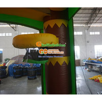Usine pas cher prix rebond maison château gonflable maison toboggan combo videur gonflable mini château sautant avec toboggan