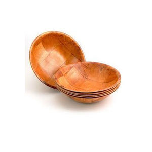 Forme personnalisée taille forme ronde en bois salade de fruits bols de service pour la décoration de la maison et fournitures de fête bol japonais - Product Image 1