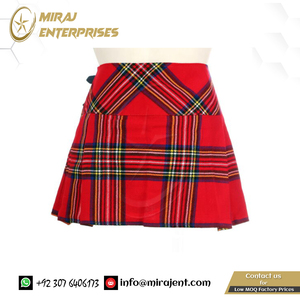 Divers Tartan Tissu traditionnel Tartan Kilt en laine acrylique Kilt femme Kilt traditionnel écossais - Product Image 5