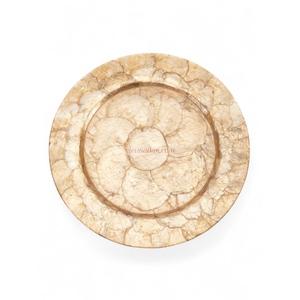 Plato de Presentación de Concha de Capiz con Textura Orgánica para una Mesa de Comedor Elegante, Hecho en Vietnam - Product Image 2