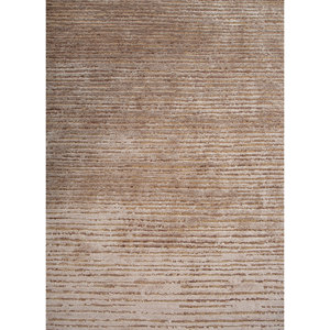 Alfombra Entropy Beige Marrón de Lana y Seda de Bambú Anudada a Mano, 10 mm, Color Sólido, Rectangular, Diseño para Pasillo, para Uso Doméstico - Modelo AKWB-3574 - Product Image 3