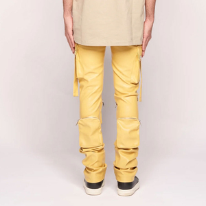 Pantalones de Cuero Estilo Hip Hop, Pantalones de Cuero Genuino para Hombre, Color Sólido, Alta Calidad, Hechos en Pakistán, Pantalones de Cuero 2025, Precio al por Mayor - Product Image 4