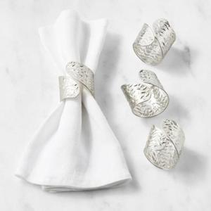 Stylish Stainless Steel Napkin Rings Featuring Unique Textures and Rust-resistant Materials for Long-lasting <b>Dining</b> <b>Table</b> Appeal - Product Image 5