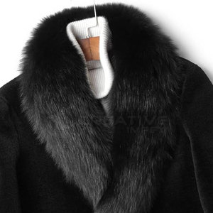 Abrigo largo de lana de lujo para hombre, abrigo clásico para invierno, abrigo largo cálido y elegante para hombres en Pakistán - Product Image 4