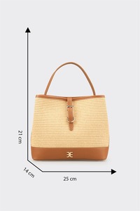ODM Woven <b>Straw</b> Shoulder <b>Bag</b> Custom Logo Women's Summer <b>Tote</b> OEM Private Label - Product Image 2