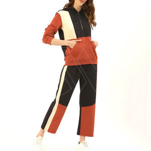 2024 meilleure vente en gros prix femmes survêtement formation Jogging porter femmes survêtement avec poches avant sweat - Product Image 1