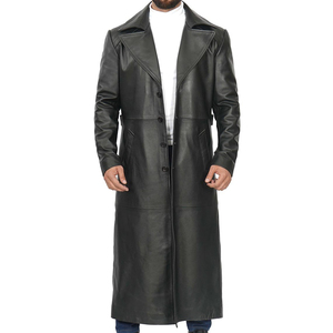 Abrigo de Cuero para Hombre, Invierno, Impermeable, Delgado, Transpirable, Ecológico, Fabricación Personalizada, Alta Calidad, Gran Venta - Product Image 4