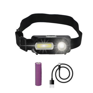 Torcia Frontale LED Regolabile 350 Lumen 4 Modalità, Fascia Regolabile, Batteria Ricaricabile - Product Image 1