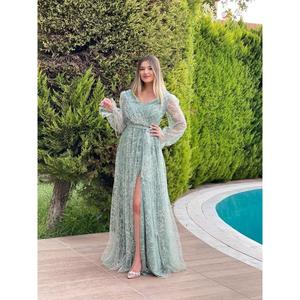 Stelle da donna con motivo Glitter stampato con cintura a fessura quadrata Fn7074 7074 - Product Image 6