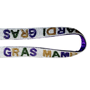Durable Mardi Gras <b>Festival</b> Purses with Rice Beads Straps Latest Design Beaded <b>Belts</b> for Young Girls and Women Everyday Uses - Product Image 6