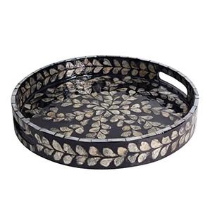 ถาดเสิร์ฟที่ขายดีที่สุด ดูหรูหรา ทําจากมุกคุณภาพสูง ถาด MOP โรงแรม คาเฟ่ ใช้อุปกรณ์ร้านอาหารโรงแรม - Product Image 3