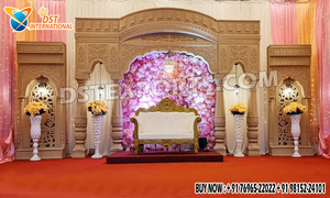 Escenario Decorativo para Nikah Musulmán, Escenario de Boda Tallado en Fibra, Fabricante de Escenarios de Boda Indios, Australia, Irlanda, Estados Unidos, Reino Unido, Irlanda - Product Image 5