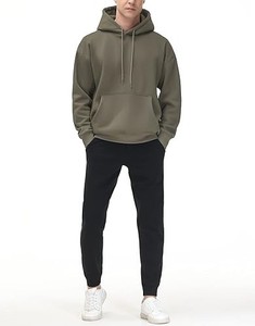 GYM PEOPLE Sudadera con capucha de lana para hombre Berber Fleece Inside Sudadera con capucha de gran tamaño Loose Fit Ultra Soft Hoodies Sudadera con capucha - Product Image 2