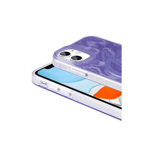 Coque en silicone compatible Magsafe pour iPhone 11 11 Pro 14 Plus & 13 Pro Max, motif de peinture à la brosse artistique, coque de protection - Product Image 3