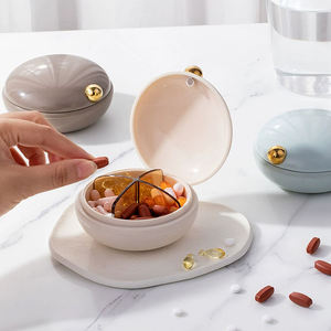 JUXINDA Boîte à pilules miniature tendance pour distribuer une provision de médicaments pour 7 jours, une boîte à pilules pratique pour usage personnel. - Product Image 2