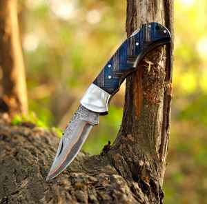 Navajas Plegables Personalizables de Edición Limitada en Acero de Damasco, Navajas Plegables Personalizables, Navajas de Acero Personalizadas - Product Image 6