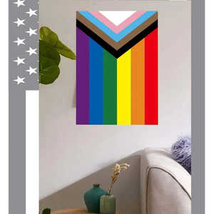 Bandera de Jardín Pride, Pequeña Bandera Gay para Jardín, 12.5x18 Pulgadas, Doble Cara, Bandera del Progreso LGBTQ para Pared - Product Image 2