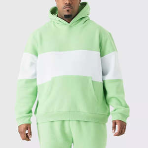 Ensemble de survêtement unisexe en molleton de coton respirant décontracté d'hiver, design uni personnalisé, sweat-shirt à capuche et pantalon de jogging, taille plus, pull-over - Product Image 5