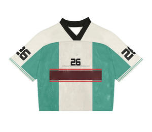 เสื้อยืดสตรีทแวร์ผ้าโพลีเอสเตอร์100% พิมพ์ลายเสื้อยืดแฟชั่นทรงหลวมใส่เล่นฟุตบอล - Product Image 1