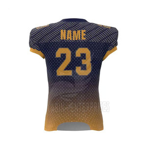 Uniforme de football américain personnalisé pour hommes, maillot à col en V avec dégradé de couleurs, 23, sublimé, respirant, ajusté, manches courtes - Product Image 5