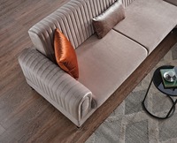 Set Sofa Sudut Lipat Modular Modern dengan Desain Nyaman untuk Ruang Tamu dan Ruang Kerja di Rumah