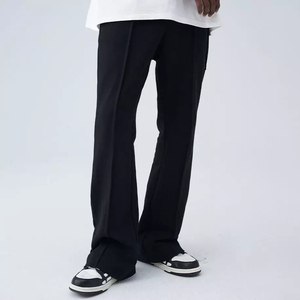 Custom Men's High Quality Casual Flared Jogger Track Pants <b>Elastic</b> <b>Waistband</b> Men's Stacked Flare Breathable Sweatpants For Men - Product Image 4