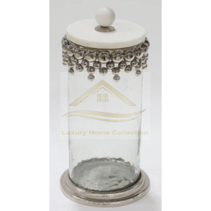 Fancy Modern Coffee And Tea Storage Canister Boxes Marco de vidrio con tapa de metal Contenedor de almacenamiento de alimentos de Luxury Home Collection - Product Image 1
