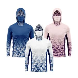 Camisa de Pesca con Capucha y Protección UV UPF50, Camisa de Pesca de Poliéster de Secado Rápido para Hombre con Polaina para el Cuello - Product Image 1