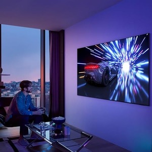ทีวี OLED สมาร์ททีวี 4K Ultra HD ขนาด 83 นิ้ว จอใหญ่ ภาพคมชัด สำหรับโฮมซีเนม่า กำลังขายดี - Product Image 1