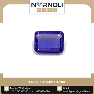 Piedras Preciosas Sueltas de Tanzanita Natural con Corte Octogonal, Cristales Facetados Azul Violeta para Anillos Solitarios Personalizados - Product Image 2