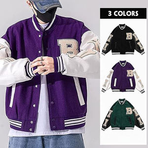 Chaqueta Varsity de cuero genuino Warmth Meets Style para hombres - Product Image 5