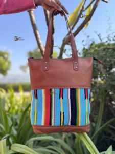 Nouveau sac à main en cuir véritable de designer, motif aztèque, sac fourre-tout en cuir véritable, sac à main à motif western, vente chaude, sac à main à bandoulière - Product Image 4