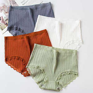 OEM Low-Rise <b>Romantic</b> Knitted Women Honeycomb Panties Cotton Breathable Comfortable Briefs Wholesale - Product Image 2