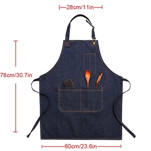 Tablier de Barbier en Gros avec Logo Personnalisé, Unisexe, Imperméable, en Cuir et Denim, pour Usage Quotidien en Salon - Product Image 3