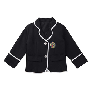 Uniformes Escolares de Primavera para Niñas, Manga Larga, Poliéster y Algodón, para Secundaria, Verano - Product Image 4