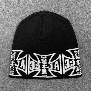 Gorro de punto de invierno con estampado Digital personalizado OEM, ropa de calle para hombre, Jacquard, Hip Hop, gótico, cálido, Unisex para adultos - Product Image 2