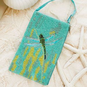 Unique Seed Beads Beaded Embroidery Phone Bag <b>Craft</b> Design Luxury Seed Beads Embroidery Phone Bag Artistic Finish - Product Image 2
