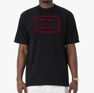 Camiseta de secado rápido en blanco de algodón 100% de alta calidad, camiseta de gimnasio de manga corta de gran tamaño para hombre de alta calidad, estampado personalizable - Product Image 1