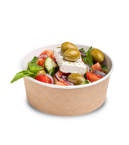 Wholesale 750ml Kraft Paper Food Round <b>Bowl</b> Stackable Sealable Greaseproof Container for Hot and cold products custom Logo - Product Image 1