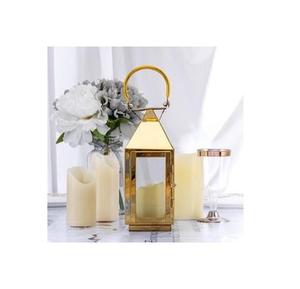 Lanterne en laiton antique de nouveau look, idéale pour les fêtes de jardin en plein air et les intérieurs sur le thème rustique - Product Image 1